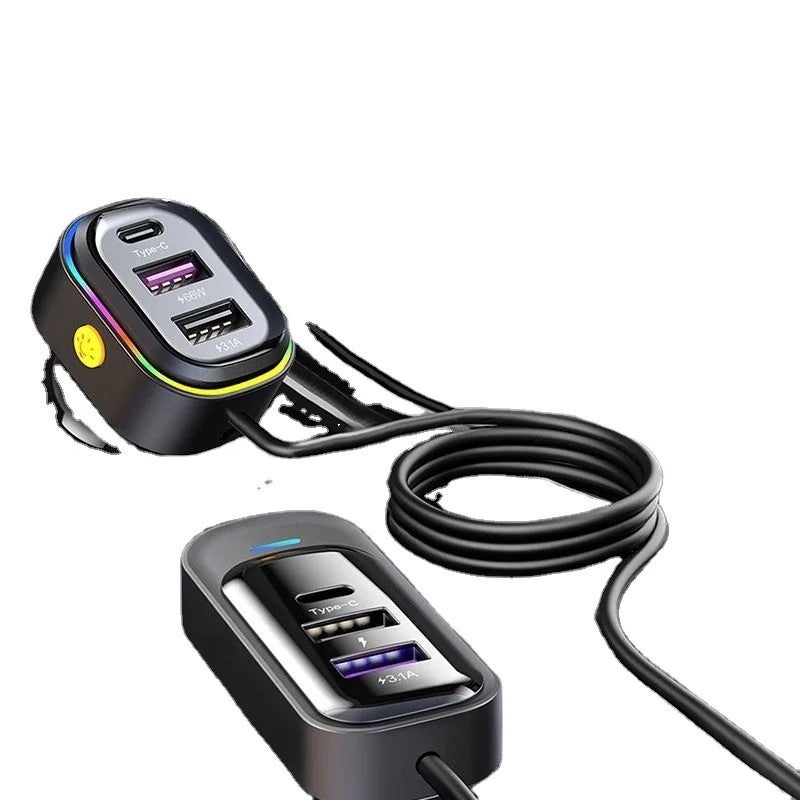 Bluejw 66W USB Car Charger, 6 Port Fast Charge Automobile Charger Adapter, Flush Fit Compatible with Samsung & Xiaomi - Image 3